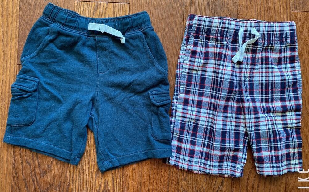 Gymboree Boy Cotton Shorts Size 4 and Carter's Kids Boy Shorts Size 6